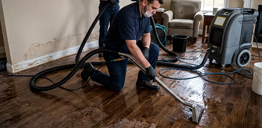 Hardwood Floor Water Extraction in Lynnwood